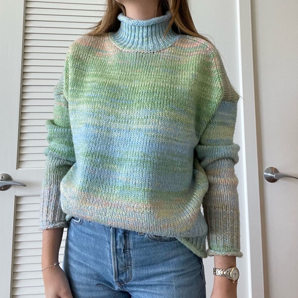 525 America Multicolor Turtleneck Sweater